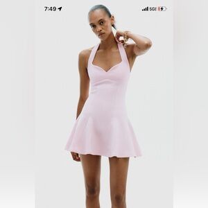 Zara Pink Interlock Short Dress